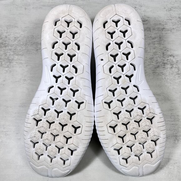 Nike Free RN Flyknit 2018 Running Shoes - Men's Size 12 - Oreo Black White - Picture 9 of 10